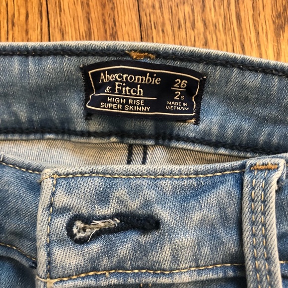 Abercrombie & Fitch High Rise Super Skinny Jeans 26S - Picture 6 of 7